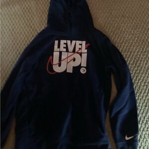 Nike Sweater/Sweatshirt Size 10-12 Boys/Youth L Navy Blue color